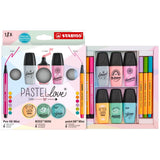 Stabilo Pen 68 mini x 6 culori, Point 88 mini x 6 culori, Boss Mini x 6 culori, 18 bucati / set, etui carton