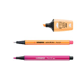 Stabilo Pen 68 mini x 6 culori, Point 88 mini x 6 culori, Boss Mini x 6 culori, 18 bucati / set, etui carton