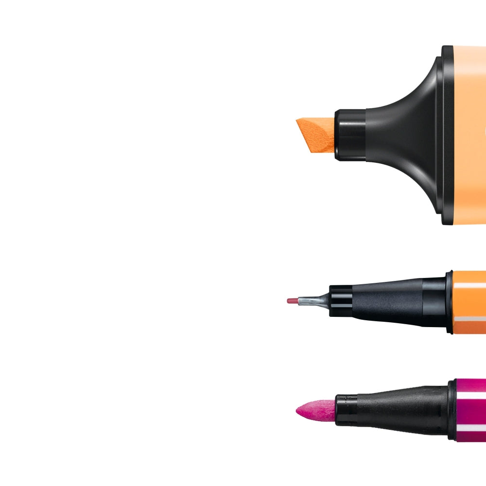 Stabilo Pen 68 mini x 6 culori, Point 88 mini x 6 culori, Boss Mini x 6 culori, 18 bucati / set, etui carton