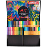 Stabilo Pen 68 x 34 culori, fineliner Stabilo Point 88 x 34 culori, 68 culori / set, etui carton Arty