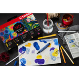 Stabilo Pen 68 x 11 culori, Point 88 x 12 culori, Pen 68 Brush x 11 culori, PointMax x 12 culori, Pen 68 Max x 9 culori, 55 bucati / set, etui carton Arty