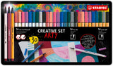 Stabilo Pen 68 x 10 culori, Point 88 x 10 culori, Pen 68 Brush x 10 culori, 30 bucati / set, etui carton Arty