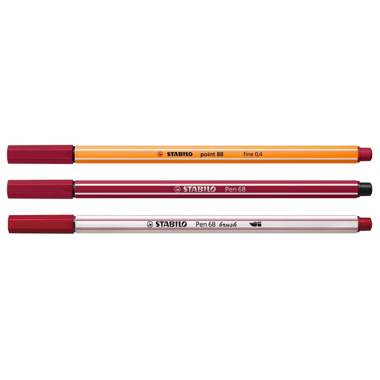 Stabilo Pen 68 x 10 culori, Point 88 x 10 culori, Pen 68 Brush x 10 culori, 30 bucati / set, etui carton Arty