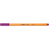Fineliner Stabilo Point 88 Pastellove, 0.4 mm, 12 culori  / set, etui carton