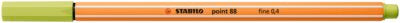 Fineliner Stabilo Point 88, 0.4 mm, verde pastelat