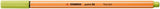Fineliner Stabilo Point 88, 0.4 mm, verde pastelat