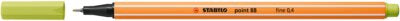 Fineliner Stabilo Point 88, 0.4 mm, verde pastelat