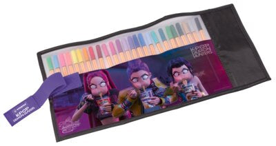 Fineliner Stabilo Point 88 K-Pop Demon Hunters, 0.4 mm, 25 bucati / rollerset