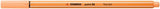 Fineliner Stabilo Point 88, 0.4 mm, portocaliu pastelat