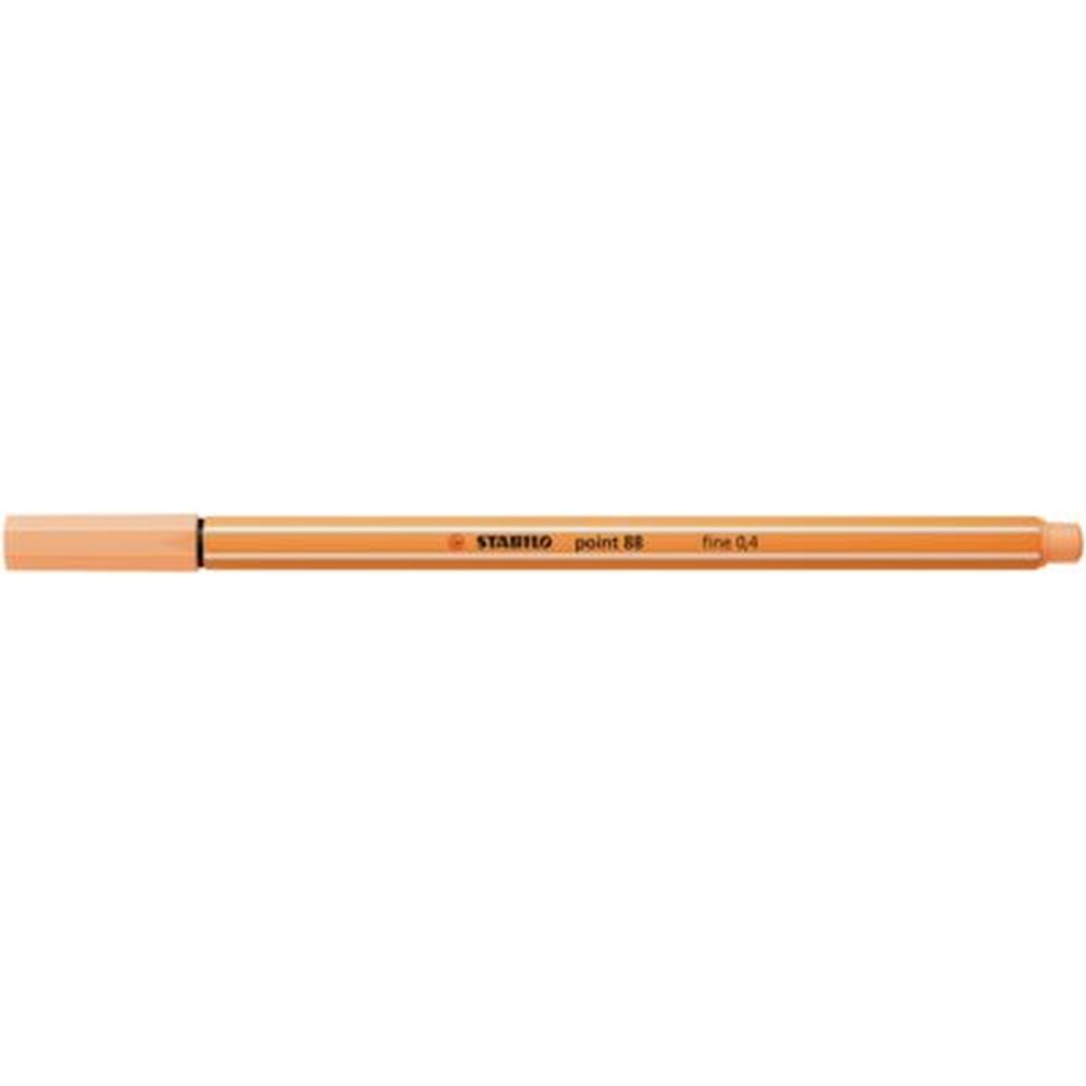 Fineliner Stabilo Point 88, 0.4 mm, portocaliu pastelat