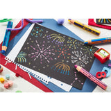Creioane colorate Stabilo woody 3 in 1 duo, 10 mm, 6 bucati / set, ascutitoare, etui carton
