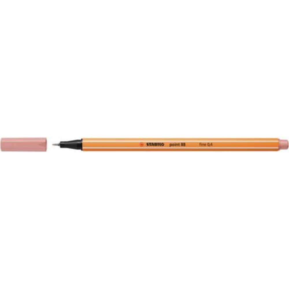 Fineliner Stabilo Point 88, 0.4 mm, roz pudra