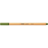 Fineliner Stabilo Point 88, 0.4 mm, verde muschi de padure