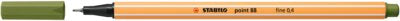 Fineliner Stabilo Point 88, 0.4 mm, verde muschi de padure