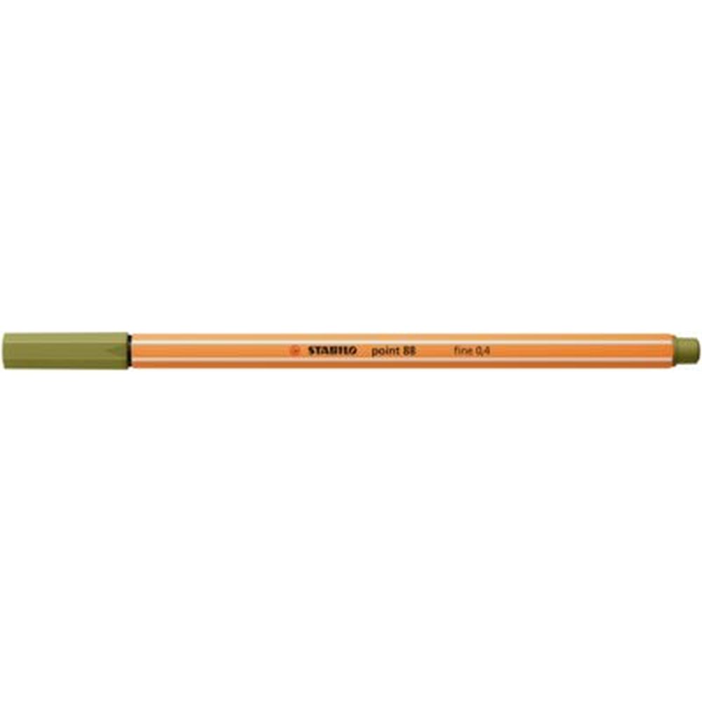Fineliner Stabilo Point 88, 0.4 mm, verde noroios
