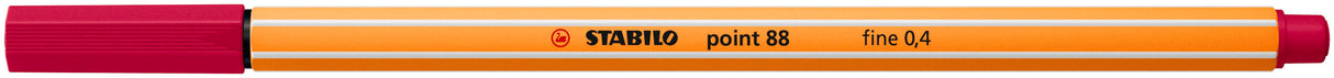Fineliner Stabilo Point 88, 0.4 mm, 45 culori / set, suport pahar metalica
