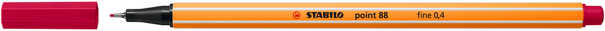 Fineliner Stabilo Point 88, 0.4 mm, 45 culori / set, suport pahar metalica