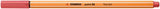 Fineliner Stabilo Point 88, 0.4 mm, rosu rugina