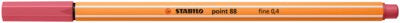 Fineliner Stabilo Point 88, 0.4 mm, roz capsuna