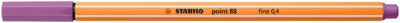 Fineliner Stabilo Point 88, 0.4 mm, mov pruna
