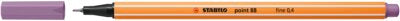 Fineliner Stabilo Point 88, 0.4 mm, gri violet