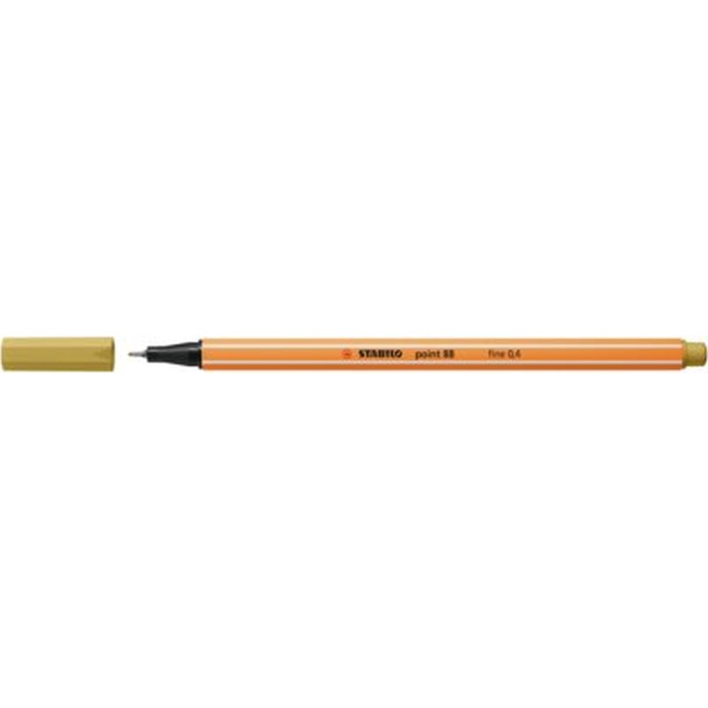 Fineliner Stabilo Point 88, 0.4 mm, verde kaki