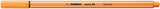 Fineliner Stabilo Point 88, 0.4 mm, portocaliu papaya