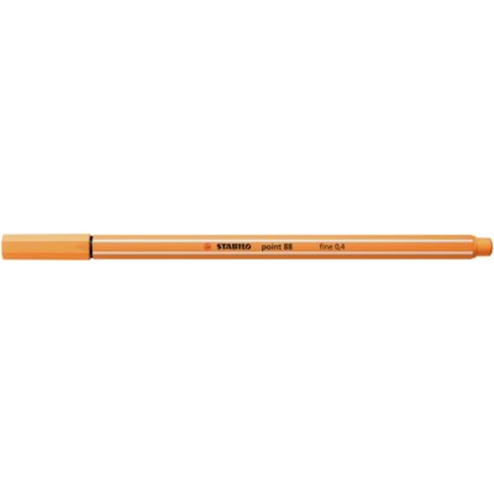 Fineliner Stabilo Point 88, 0.4 mm, portocaliu papaya
