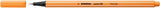 Fineliner Stabilo Point 88, 0.4 mm, portocaliu papaya