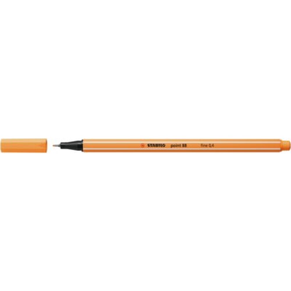 Fineliner Stabilo Point 88, 0.4 mm, portocaliu papaya