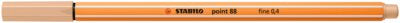 Fineliner Stabilo Point 88, 0.4 mm, maro deschis beige