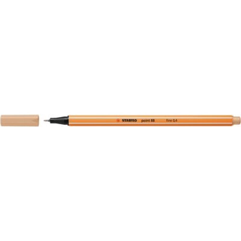 Fineliner Stabilo Point 88, 0.4 mm, maro deschis beige