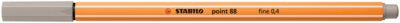 Fineliner Stabilo Point 88, 0.4 mm, gri warm grey
