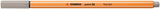 Fineliner Stabilo Point 88, 0.4 mm, gri warm grey