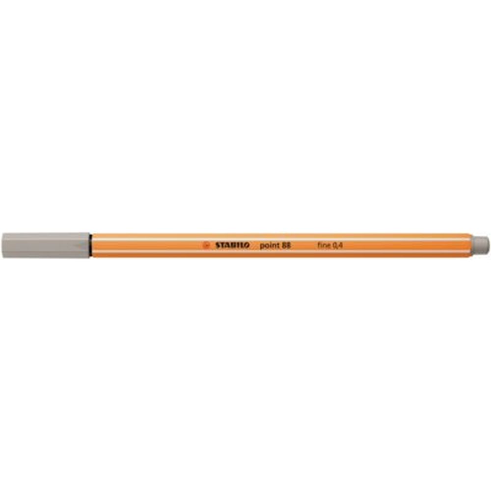 Fineliner Stabilo Point 88, 0.4 mm, gri warm grey