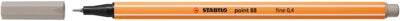 Fineliner Stabilo Point 88, 0.4 mm, gri warm grey