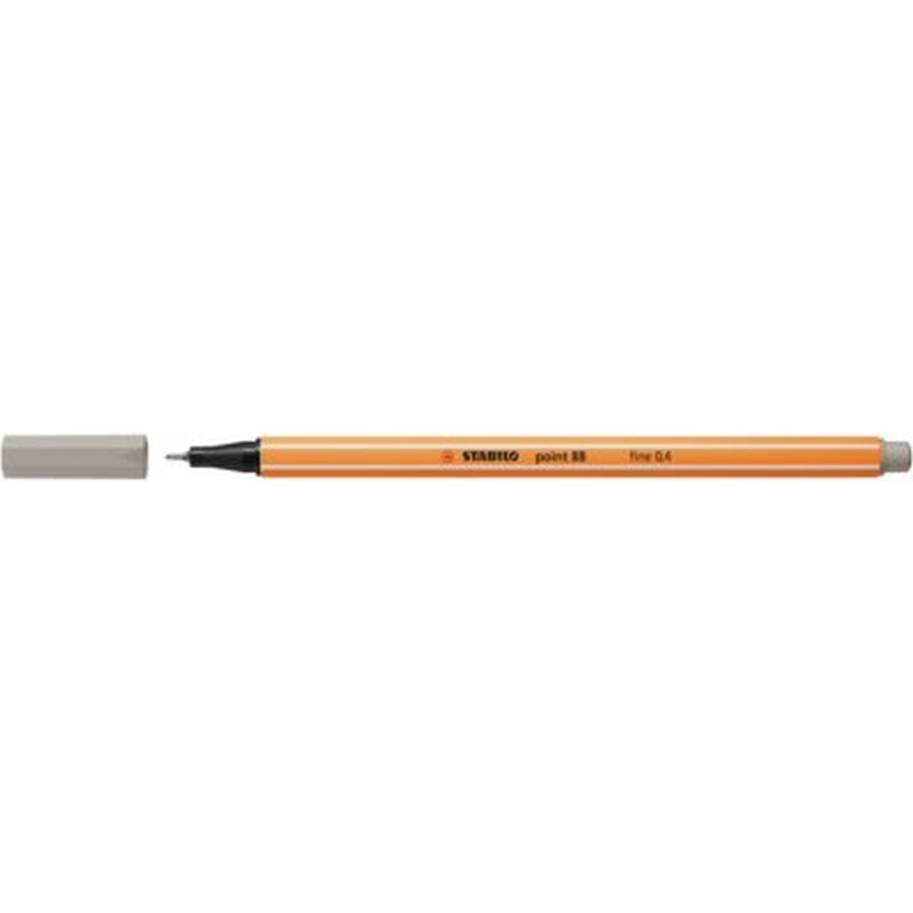 Fineliner Stabilo Point 88, 0.4 mm, gri warm grey
