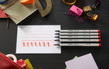 Stabilo Creative Tips, 10 culori x 0.2, 0.4, 0.7, 1 mm, brush, 50 bucati / set, cutie metalica Arty