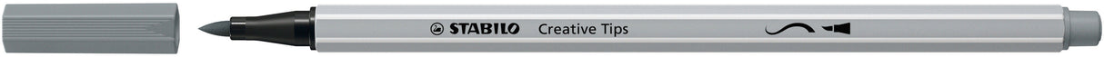 Stabilo Creative Tips, 0.2, 0.4, 0.7, 1 mm, brush 5 bucati / set, negru, etui carton Arty