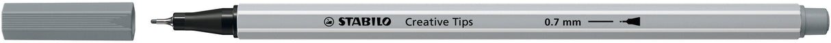 Stabilo Creative Tips, 0.2, 0.4, 0.7, 1 mm, brush 5 bucati / set, negru, etui carton Arty