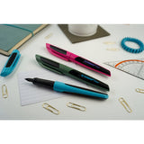 Stilou Stabilo Flow Sporty, M, 0.5 mm, bleu / negru, 1 rezerva, blister