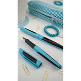 Stilou Stabilo Flow Sporty, M, 0.5 mm, bleu / negru, 1 rezerva, blister