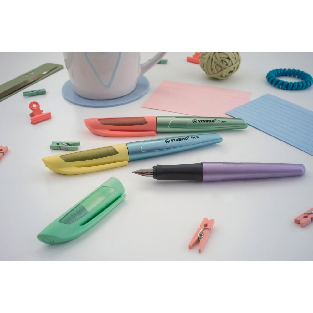 Stilou Stabilo Flow Cosmetic, M, 0.5 mm, citrus chill, 1 rezerva, blister