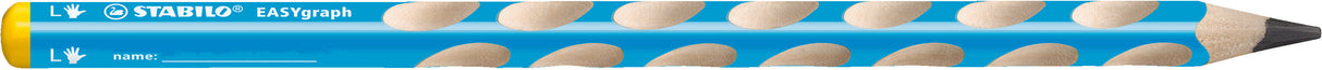Creion grafit Stabilo EASYgraph, 3.15 mm, HB, ergonomic, pentru stangaci, ascutioare, radiera, blue, blister