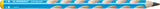 Creion grafit Stabilo EASYgraph, 3.15 mm, HB, ergonomic, pentru stangaci, ascutioare, radiera, blue, blister