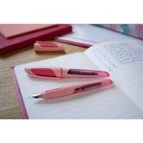 Stilou Stabilo EASYbuddy Pastel, A, pentru stangaci, pink blush, 1 rezerva, blister
