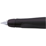 Stilou Stabilo EASYbirdy Timber, A, pentru dreptaci, bleu, 1 rezerva, corp din lemn, blister