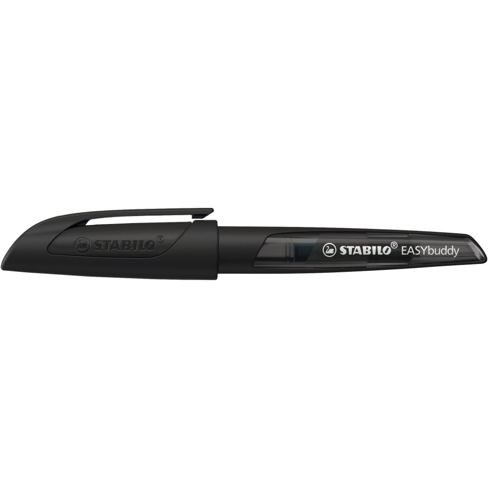 Stilou Stabilo EASYbirdy Twilight Sky, M, black, 1 rezerva, blister