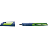 Stilou Stabilo EASYbirdy Twilight Sky, M, steelblue / lime, 1 rezerva, blister