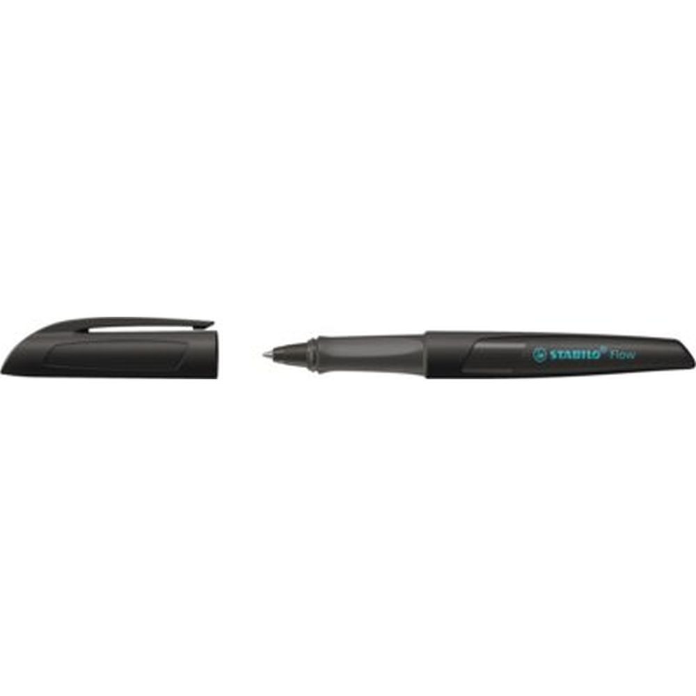 Pix Stabilo Flow, 0.5 mm, M, mina albastra, corp, black, blister